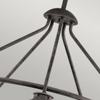 Ashland Bay 5 Light Outdoor Chandelier In Weathered Zinc Finish KL-ASHLANDBAY-5P