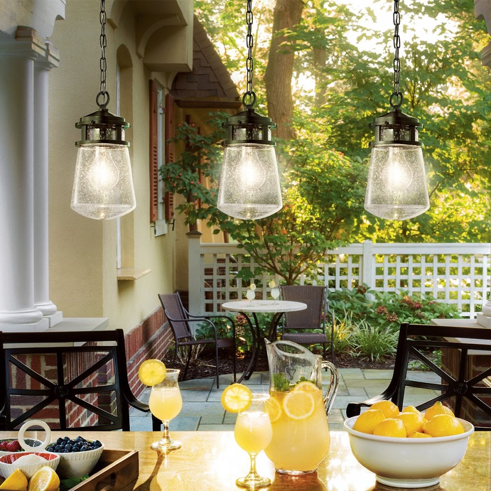 Lyndon Medium Exterior Hanging Lantern Bronze KL-LYNDON8-S-AZ