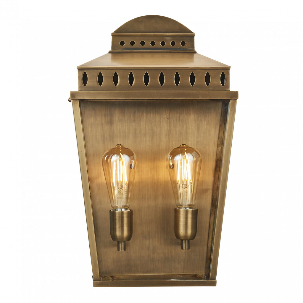 Mansion House Outdoor Wall Lantern In Aged Brass Finish MANSION-HOUSE-L-BR