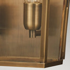 Mansion House Outdoor Wall Lantern In Aged Brass Finish MANSION-HOUSE-L-BR