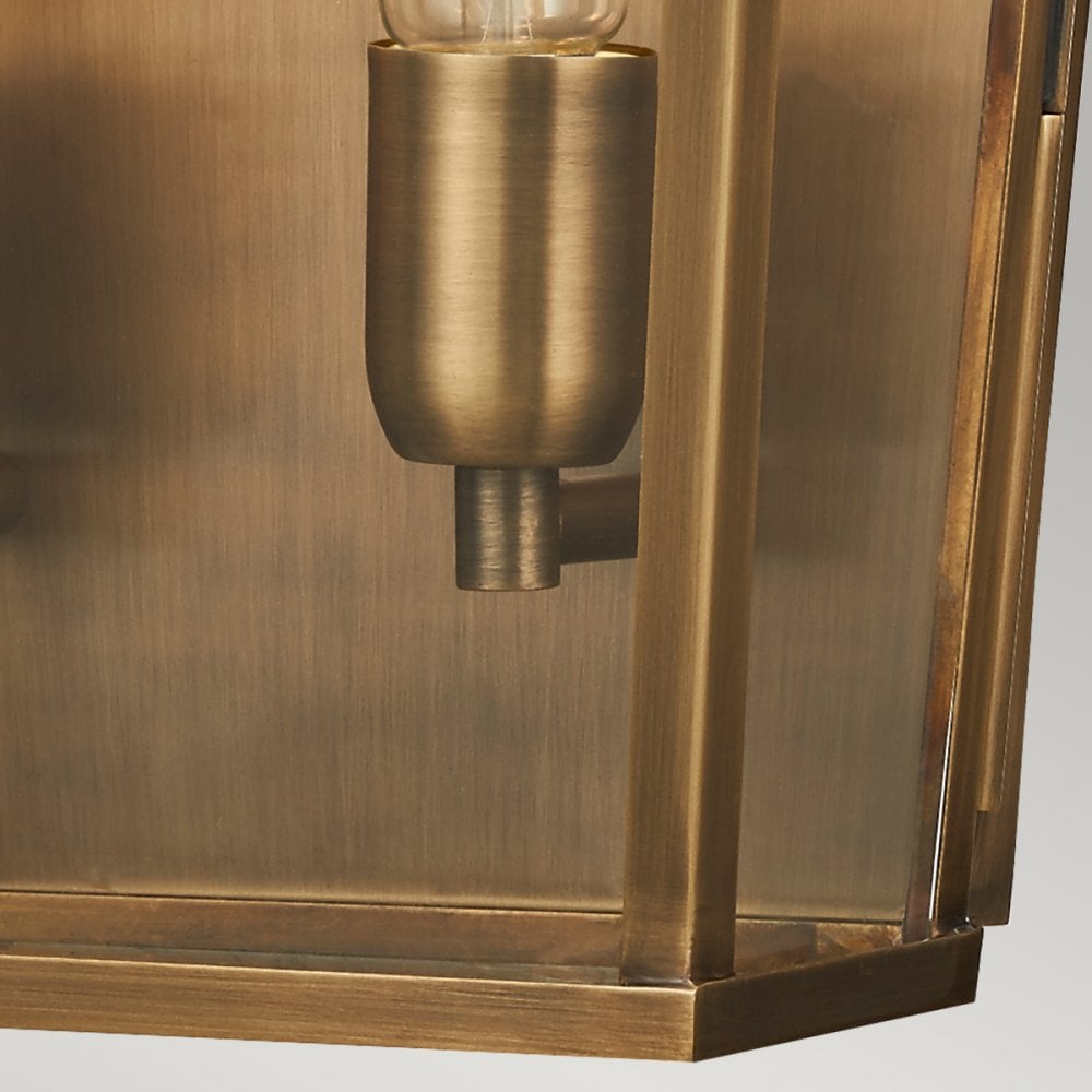 Mansion House Outdoor Wall Lantern In Aged Brass Finish MANSION-HOUSE-L-BR