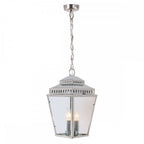 Mansion House Outdoor Chain Lantern in Nickel Finish MANSION-HOUSE8-PN