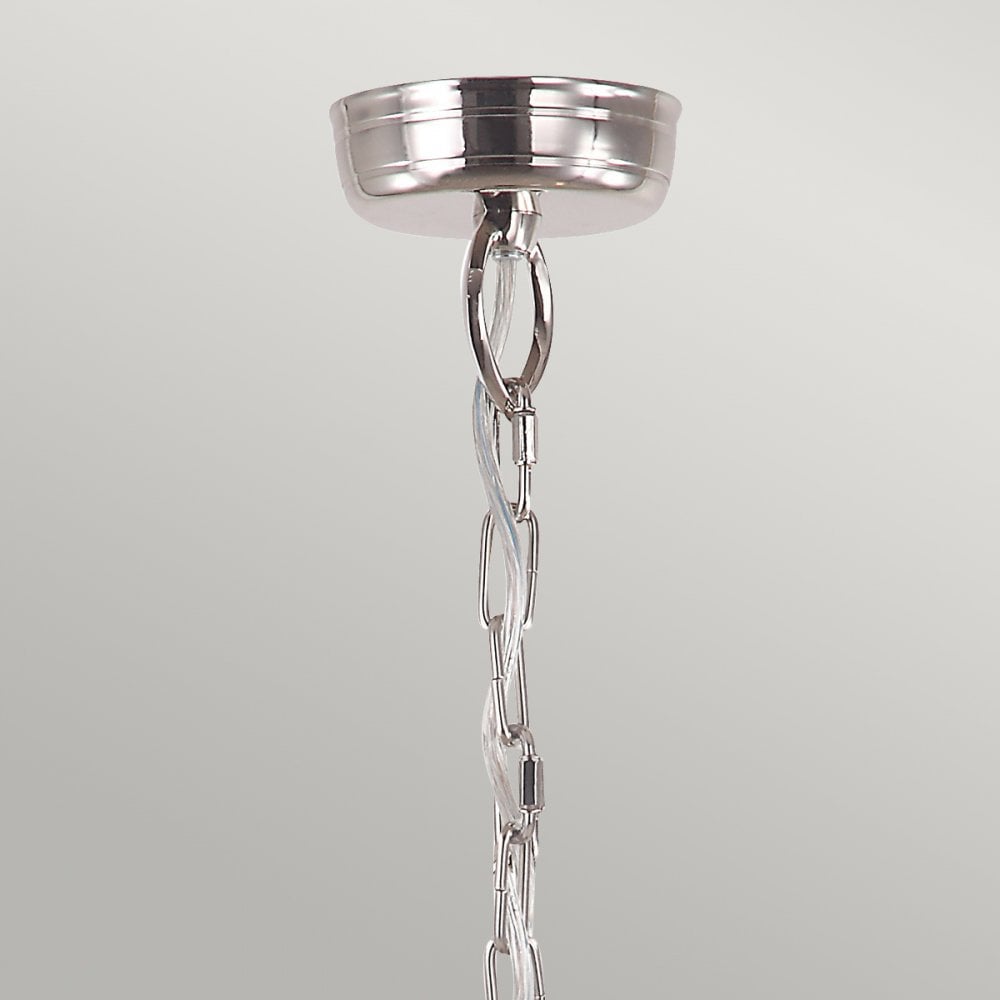Mansion House Outdoor Chain Lantern in Nickel Finish MANSION-HOUSE8-PN