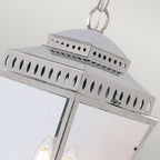 Mansion House Outdoor Chain Lantern in Nickel Finish MANSION-HOUSE8-PN