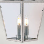 Mansion House Outdoor Chain Lantern in Nickel Finish MANSION-HOUSE8-PN