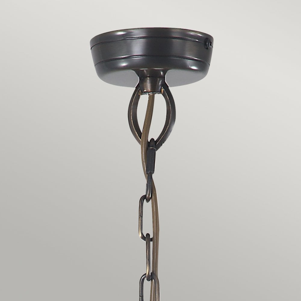 Mansion House Ceiling Chain Lantern In Aged Brass Finish IP44 MANSION-HOUSE8-BR
