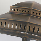 Mansion House Wall Lantern In Aged Brass Finish IP44 MANSION-HOUSE-WB1-BR