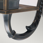 Mansion House Wall Lantern In Aged Brass Finish IP44 MANSION-HOUSE-WB1-BR