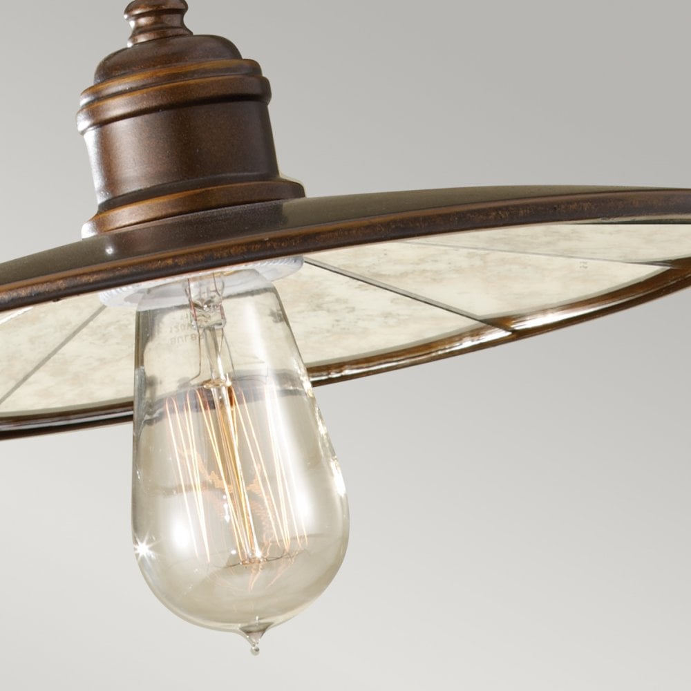 Urban Renewal Industrial Mini Ceiling Pendant Light In Astral Bronze Finish FE-URBANRWL-P-E