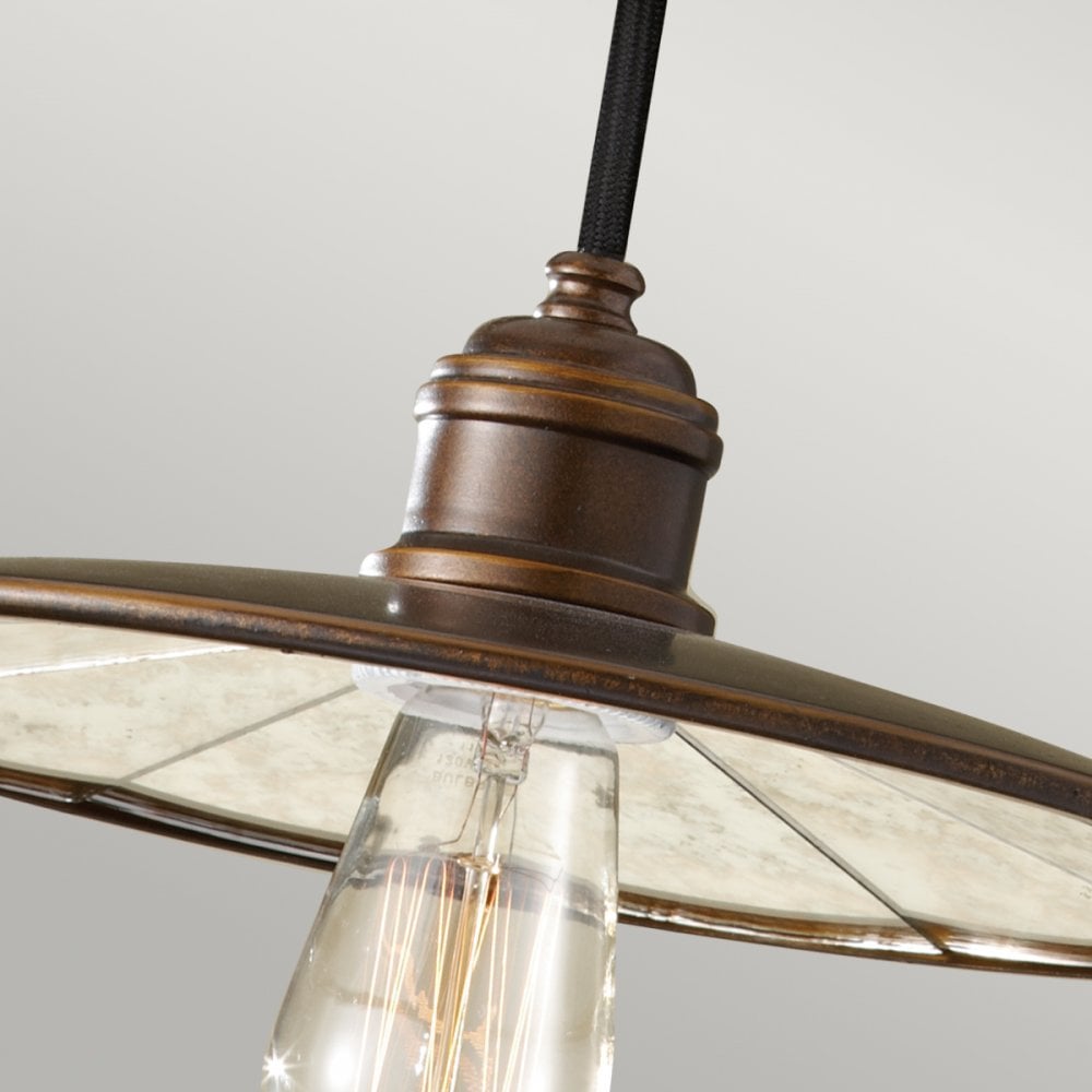 Urban Renewal Industrial Mini Ceiling Pendant Light In Astral Bronze Finish FE-URBANRWL-P-E