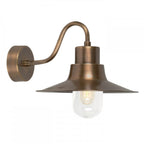 Sheldon Outdoor Wall Light In Aged Brass Finish IP44 SHELDON-BR