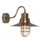 Sheldon Outdoor Wall Light In Aged Brass Finish IP44 SHELDON-BR
