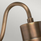 Sheldon Outdoor Wall Light In Aged Brass Finish IP44 SHELDON-BR