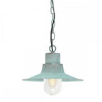 Sheldon Outdoor Ceiling Pendant Light In Verdigris Finish IP44 SHELDON-CH-V