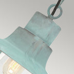 Sheldon Outdoor Ceiling Pendant Light In Verdigris Finish IP44 SHELDON-CH-V