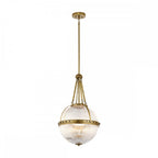 Aster Orb Shape Ceiling Pendant Light In Natural Brass Finish KL-ASTER-P-NBR