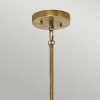 Aster Orb Shape Ceiling Pendant Light In Natural Brass Finish KL-ASTER-P-NBR
