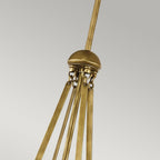 Aster Orb Shape Ceiling Pendant Light In Natural Brass Finish KL-ASTER-P-NBR