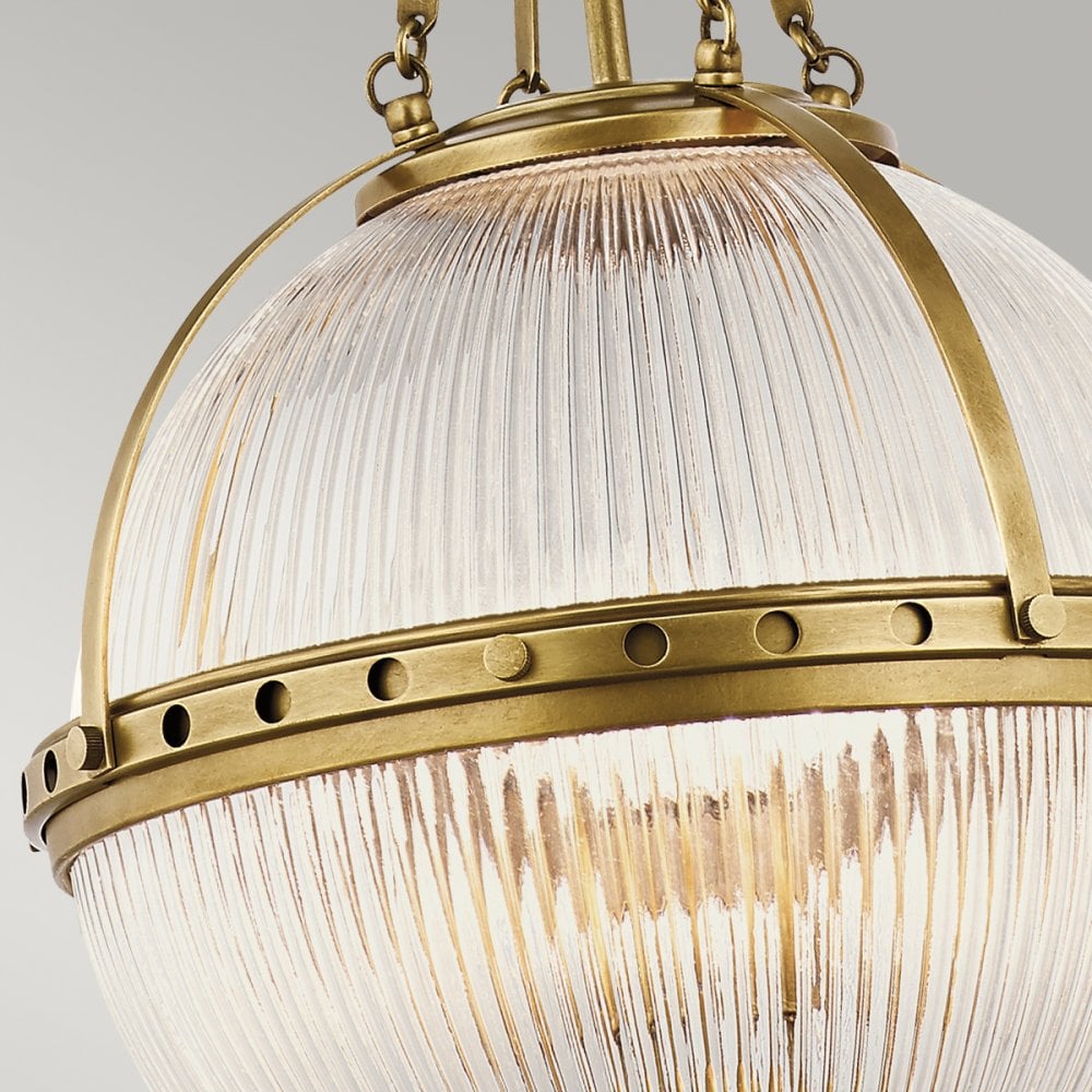 Aster Orb Shape Ceiling Pendant Light In Natural Brass Finish KL-ASTER-P-NBR