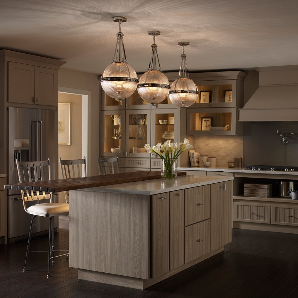 Aster Orb Shape Ceiling Pendant Light In Polished Nickel Finish KL-ASTER-P-PN