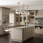 Aster Orb Shape Ceiling Pendant Light In Polished Nickel Finish KL-ASTER-P-PN