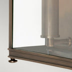 Holborn Outdoor Medium Wall Lantern In Dark Bronze Finish IP44 HL7-M-DB