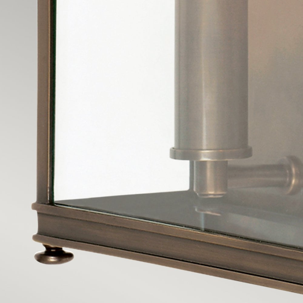 Holborn Outdoor Medium Wall Lantern In Dark Bronze Finish IP44 HL7-M-DB