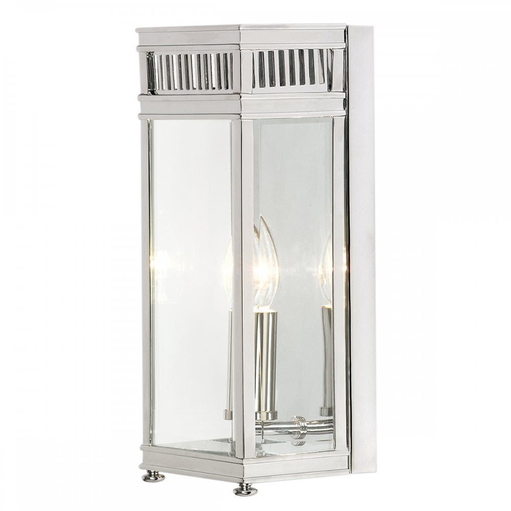 Holborn Outdoor Small Wall Lantern In Polished Chrome Finish IP44 HL7-S-PC