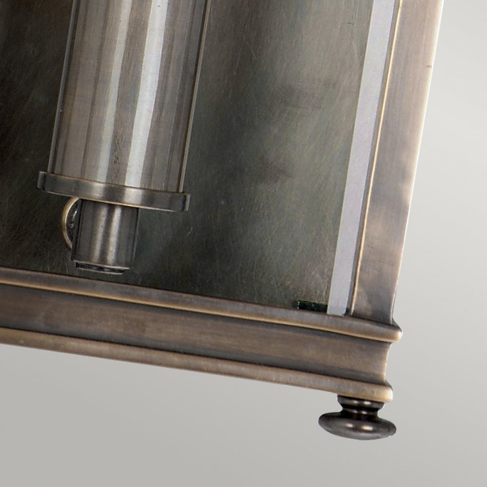 Holborn Outdoor Small Wall Lantern In Dark Bronze Finish IP44 HL7-S-DB