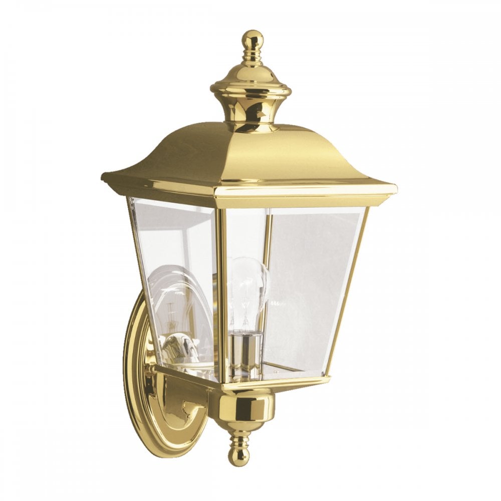 Bay Shore Classic Outdoor Medium Wall Light In Polished Brass Finish KL-BAY-SHORE1-M