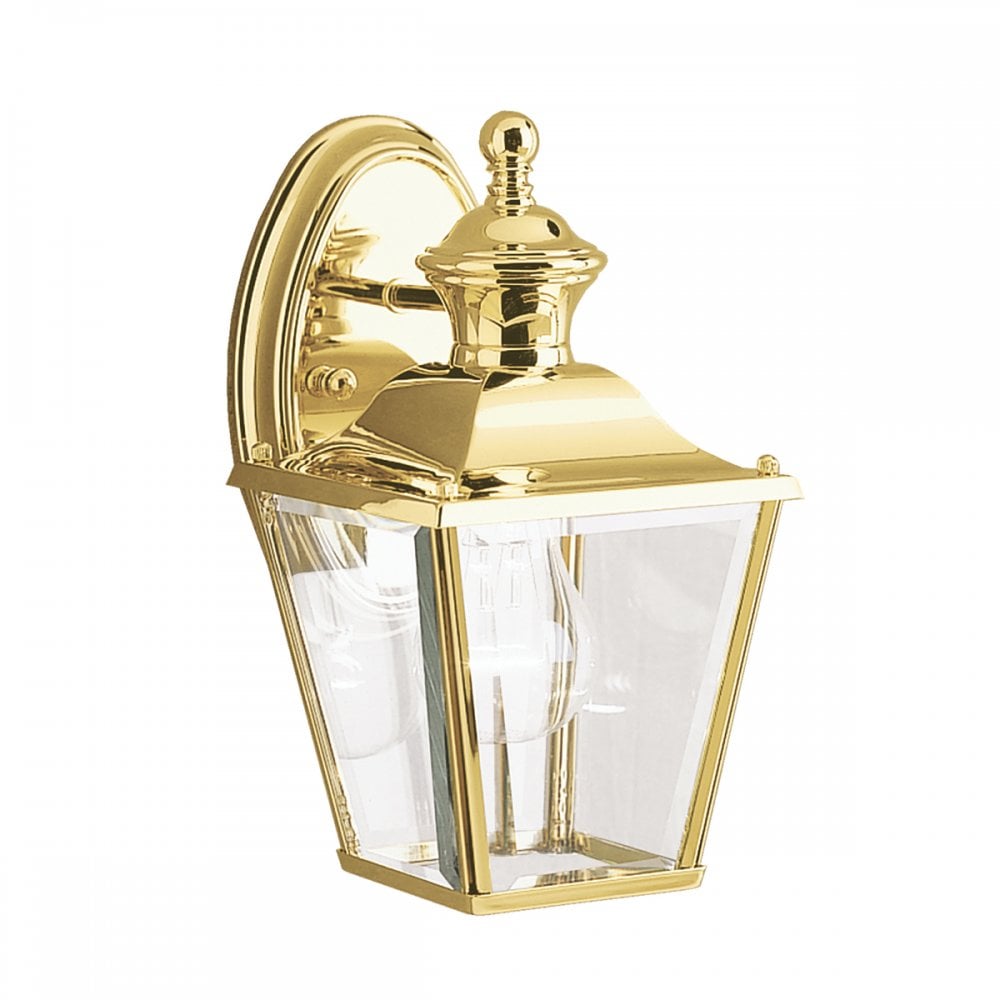 Bay Shore Classic Outdoor Small Wall Light In Polished Brass Finish KL-BAY-SHORE2-S