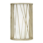 Nest 1 Light Silver Leaf Wall Light HK-NEST1-SL