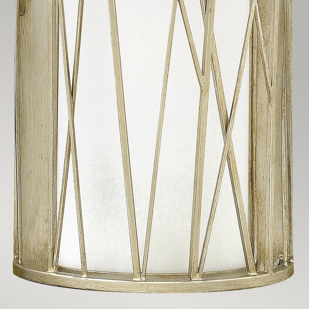 Nest 1 Light Silver Leaf Wall Light HK-NEST1-SL