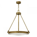 Collier 4 Light Ceiling Pendant In Heritage Brass Finish HK-COLLIER-P