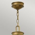 Collier 4 Light Ceiling Pendant In Heritage Brass Finish HK-COLLIER-P