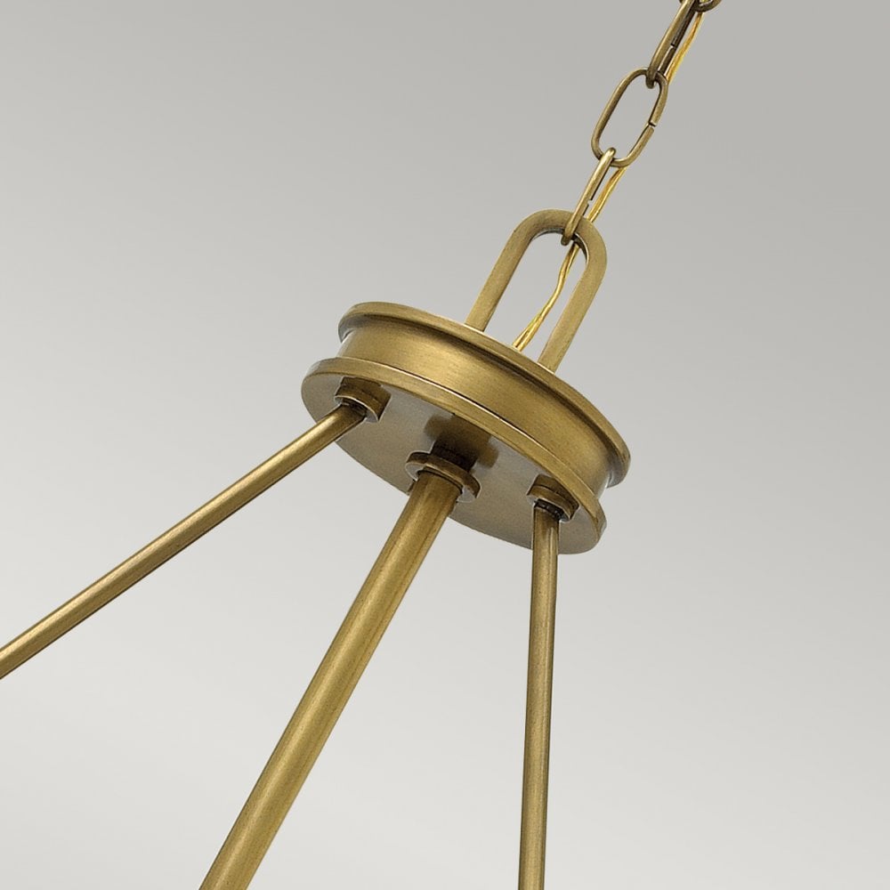 Collier 4 Light Ceiling Pendant In Heritage Brass Finish HK-COLLIER-P