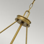 Collier 4 Light Ceiling Pendant In Heritage Brass Finish HK-COLLIER-P