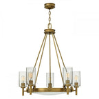 Collier 5 Light Chandelier In Heritage Brass Finish HK-COLLIER5