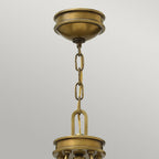 Collier 5 Light Chandelier In Heritage Brass Finish HK-COLLIER5