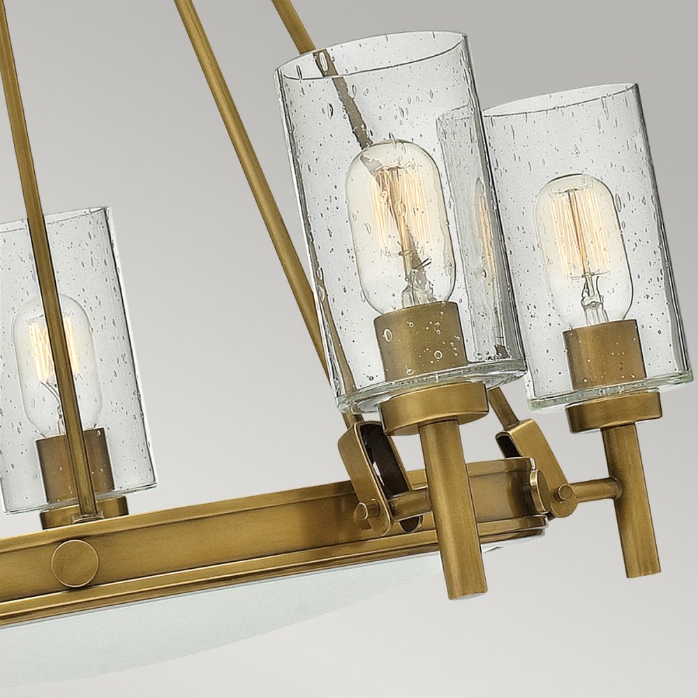 Collier 5 Light Chandelier In Heritage Brass Finish HK-COLLIER5