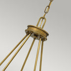 Collier 5 Light Chandelier In Heritage Brass Finish HK-COLLIER5