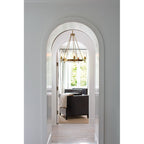 Collier 5 Light Chandelier In Heritage Brass Finish HK-COLLIER5