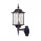 WX1 Wexford Black/Silver wall exterior lantern, IP43