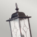 WX1 Wexford Black/Silver wall exterior lantern, IP43