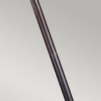 WX4 Wexford black/silver pillar exterior lantern, IP43