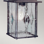 WX9 Wexford black/silver chain exterior lantern, IP43