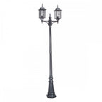 WX8 Wexford black/silver twin post exterior lantern
