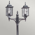 WX8 Wexford black/silver twin post exterior lantern
