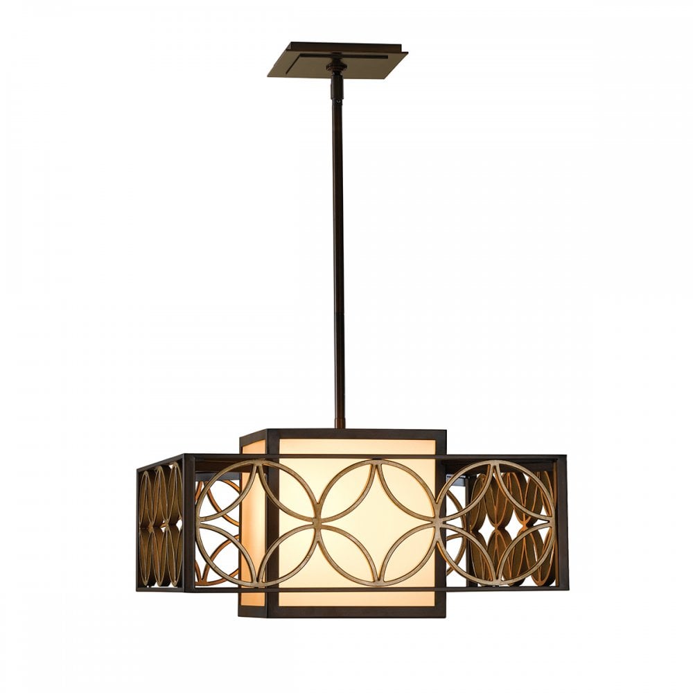 Remy Stylish 1 Light Ceiling Chandelier In Heritage Bronze Finish FE-REMY-P-B
