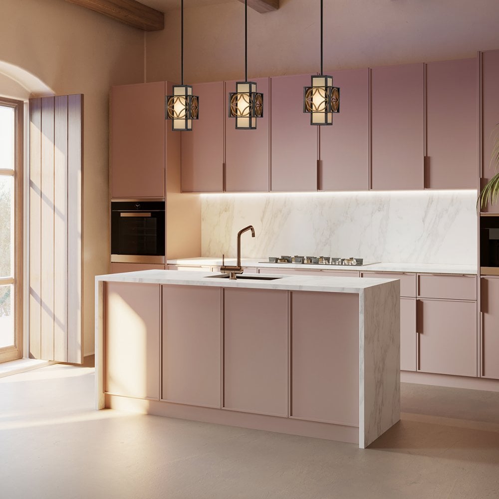 Remy Stylish 1 Light Mini Ceiling Pendant In Heritage Bronze Finish FE-REMY-P-C
